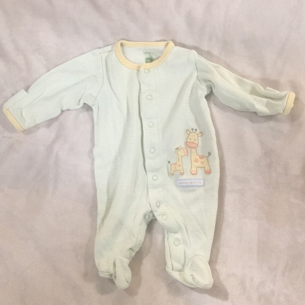 Carter’s snap up footed jammies